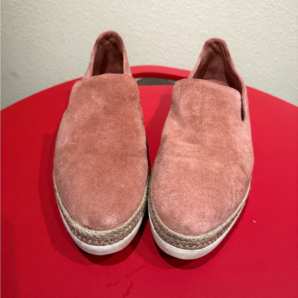 Women's Pink Suede Slip-On Shoes